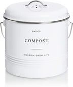 D'Lifeful Kitchen Compost Bin – 1.3 Gallon Countertop Farmhouse Compost - Image 9