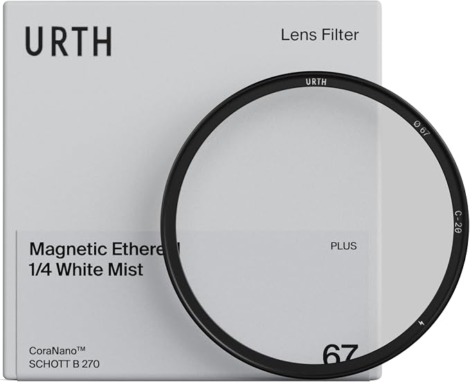 Urth 77mm Magnetic Ethereal White Mist ¼ Diffusion Lens Filter — Cinematic by Urth