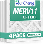 4 Pack Updated 9x9x1Air Filter, pertain Merv 11 HVAC Pleated A/C Furnace Filters by Unknown