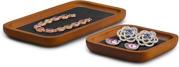 Solid Wood Jewelry Display Flat Tray