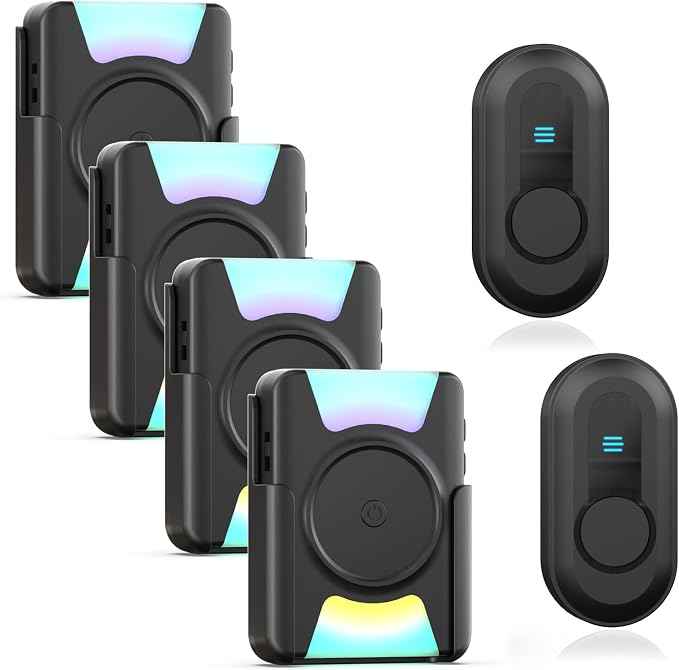 CallToU Hearing Impaired Doorbell, Waterproof Door Chime Kit 1000ft Wireless