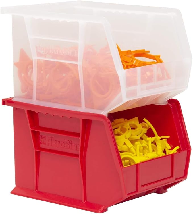 Akro-Mils 30239 AkroBins Plastic Storage Bins, Space-Saving Stackable Bins - Image 11