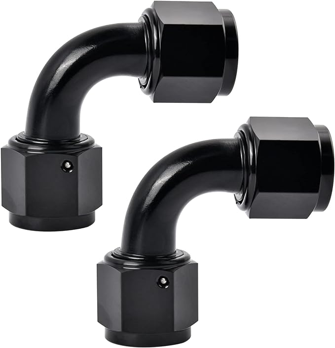 EVIL ENERGY 10AN Female to 10AN Female 90 Degree Swivel Coupler Union Fitting by EVILENERGY