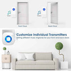 Wireless Doorbell with 2 Receivers 2 Buttons