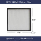 FFU,HEPA H14 Laminar Flow Hood Filter Replacement Kit 1 piece,Updated