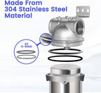 Amwater NSF/ANSI 42 Certification Big+ Stainless Steel Filter Housing - Image 3