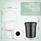 Vipush Compost Bin Kitchen Countertop Compost Bin - Image 5