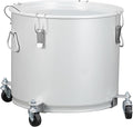 PioneerWorks Fryer Grease Bucket 10 Gal, Coated Carbon Steel Oil Filter Pot by PioneerWorks
