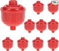 QWORK 10 Pack Disposable Mini Air Water Trap Filters, 1/4" Threads, Spray Gun by QWORK