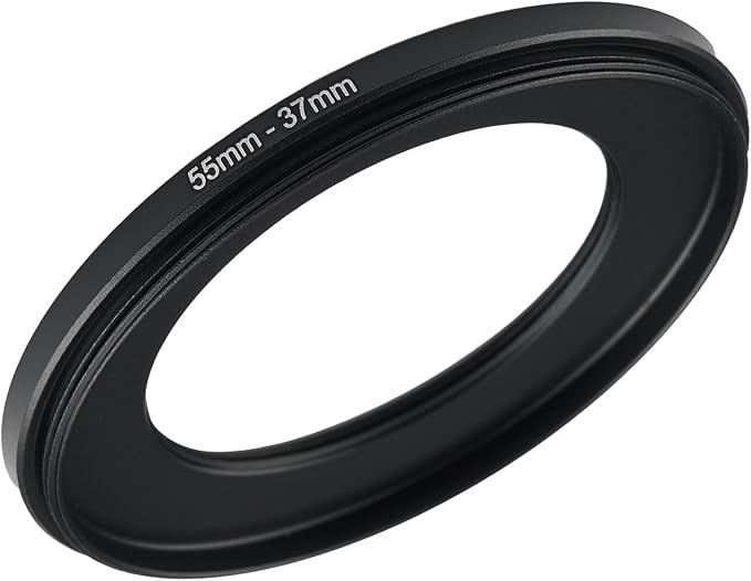 55mm to 37mm Step Up Ring Filter Adapter Black Metal Step up Adapter Rings by Unknown