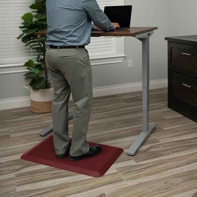 NewLife by GelPro Anti-Fatigue Designer Comfort Kitchen Floor Mat, Leather