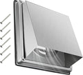 Upgraded 4" Stainless Steel 304 Dryer Vent Cover Outdoor by QWENETO