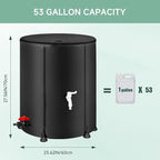 Collapsible Rain Barrel Water Storage Containers-53 Gallon Portable Rainwater - Image 4