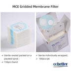 100Pack MCE Gridded Membrane Filter 47mm 0.45μm Mixed Cellulose Esters Membrane - Image 3