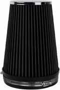 6" Inlet Cold Air Intake Filter Cone Replacement Performance Washable Clamp-On by MUGERACING