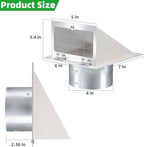 4 Inch Dryer Vent Cover Outside - Image 2