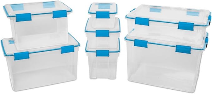 Sterilite 18-Pack Gasket Box, Weather-Resistant Storage Bins - Image 6