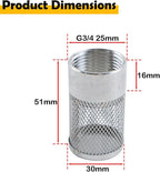 Dia Hose Inlet Suction Strainer Filter, Stainless Steel Water Pump Filter - Image 6