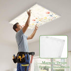 Fluorescent Light Covers for Ceiling Lights Spring Poppy Floral Magnetic Light - Image 3