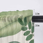 Summer Palm Leaf Sheer Valance Curtains - Image 7