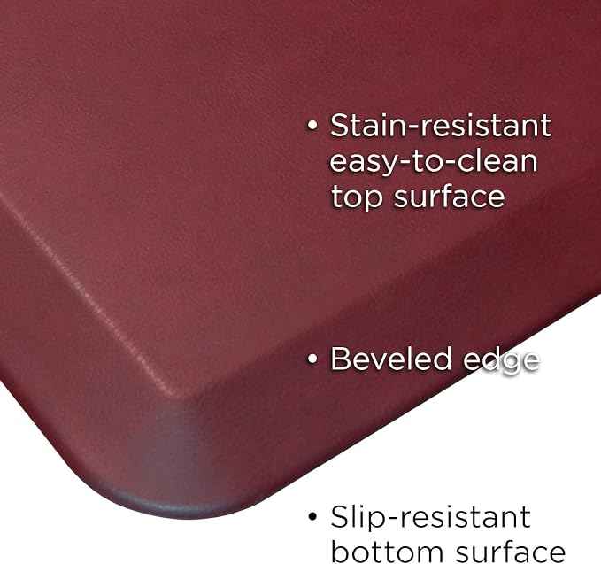 NewLife by GelPro Anti-Fatigue Designer Comfort Kitchen Floor Mat, Leather