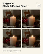 K&F CONCEPT 43mm Black Diffusion 1/4 Filter Mist Cinematic Effect Filter - Image 6