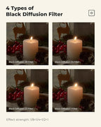 K&F CONCEPT 62mm Black Diffusion 1/4 Filter Mist Cinematic Effect Filter - Image 6