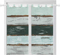 Blue Teal Living Room Curtains 84 Inch Length, Window Curtains Tab Top by Unknown