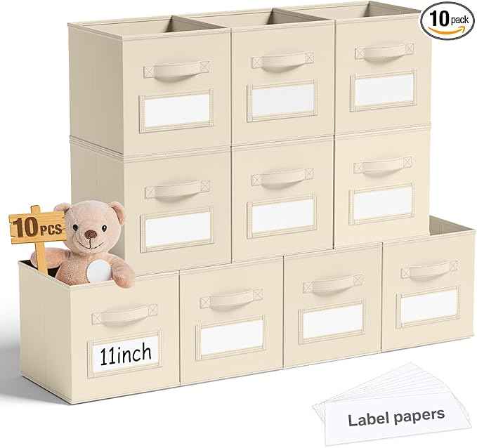 10 Pcs Fabric Storage Cubes
