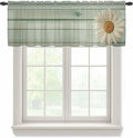 Daisy Flower Sheer Valances for Windows 60"x18", Light Filtering Kitchen by Unknown
