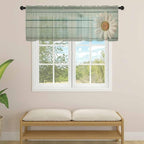 Daisy Flower Sheer Valances for Windows 42"x12", Light Filtering Kitchen - Image 4