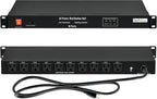 1U Horizontal PDU 19" Rack Mount Power Strip - Surge Protector