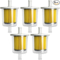 5 Pack 3/8" Universal Fuel Filters, Inline Gas Fuel Line by Unknown