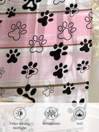 Sheer Curtains 45 Inch Length, Vintage Farmhouse Country Wooden Grain Privacy - Image 6