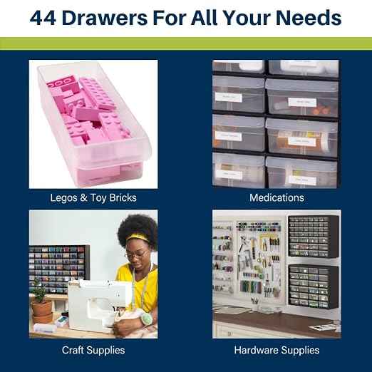 Akro-Mils 44-Drawer Plastic Drawer Storage Cabinet