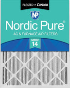 Nordic Pure 20x20x4 Pleated Air Filters MERV 14 Plus Carbon 1 Pack by NordicPure