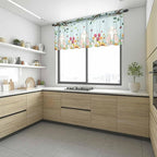 Easter Sheer Valances for Windows 42"x12", Light Filtering Kitchen Curtains - Image 6