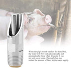 Automatic Pig Drinkers, 5 Pieces Thread Stainless Steel Automatic Pig Nipple - Image 6