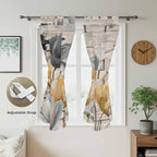 Spring Tulips Flower Living Room Curtains 84 Inch Length, Window Curtains Tab - Image 5
