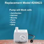 200623 Aero-Garden Pump with 10 Filters, Ultra Quiet Hydroponics Growing System - Image 5
