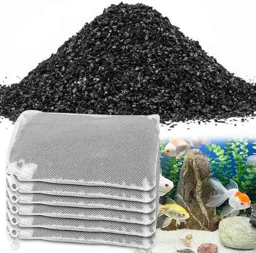 6 Pack Aquarium Activated Carbon Bags, Chemical Aquarium Filter Media, Activated Charcoal Fit for Marineland All C-Series and Magniflow Canister Filters, Rite-Size S, T and X, Fish Tank Carbon Filte
