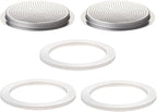 2Pcs Filter with 3Pcs Silicone Gasket Seals by Theperfectcombinationofcoffeehomeandhealthylivingmakingeverydayadayofrituals