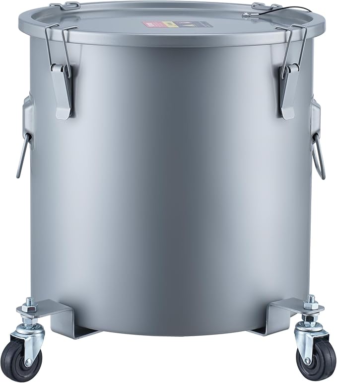 VEVOR 10 Gallon Fryer Grease Bucket, Oil Disposal Bucket Caddy on Wheels - Image 9