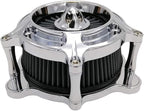 Harley Air Cleaner Turbine Intake Chrome Filter Kit Cnc Cut - Image 8