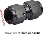 EVIL ENERGY 10AN Female to 10AN Female Straight Swivel Coupler Union Fitting - Image 3