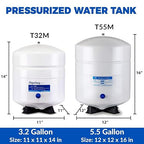 iSpring T55M 5.5 Gallon Residential Pre-Pressurized Water Storage Tank - Image 5