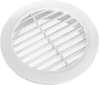 White 4" Inch Round Ventilation Grille - Image 3