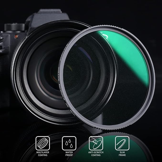 K&F CONCEPT 49mm Black Diffusion 1/2 Filter Mist Cinematic Effect Lens Filter - Image 7