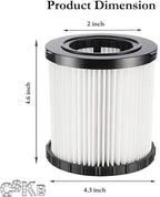2 Pack DCV5801H Wet/Dry Vacuum HEPA Replacement Filter Compatible - Image 2