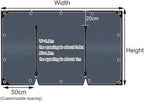 Curtain Patio Enclosure with Zippe, Heavy Duty PVC Transparent Tarpaulin Side - Image 7